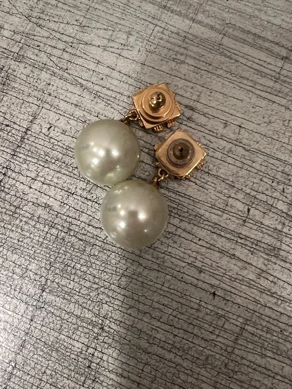 Tory Burch Faux Pearl Earrings